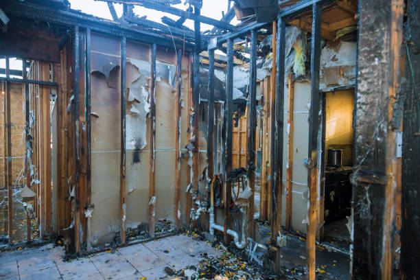 Professional Fire Damage Removal technician working in Spring City, PA